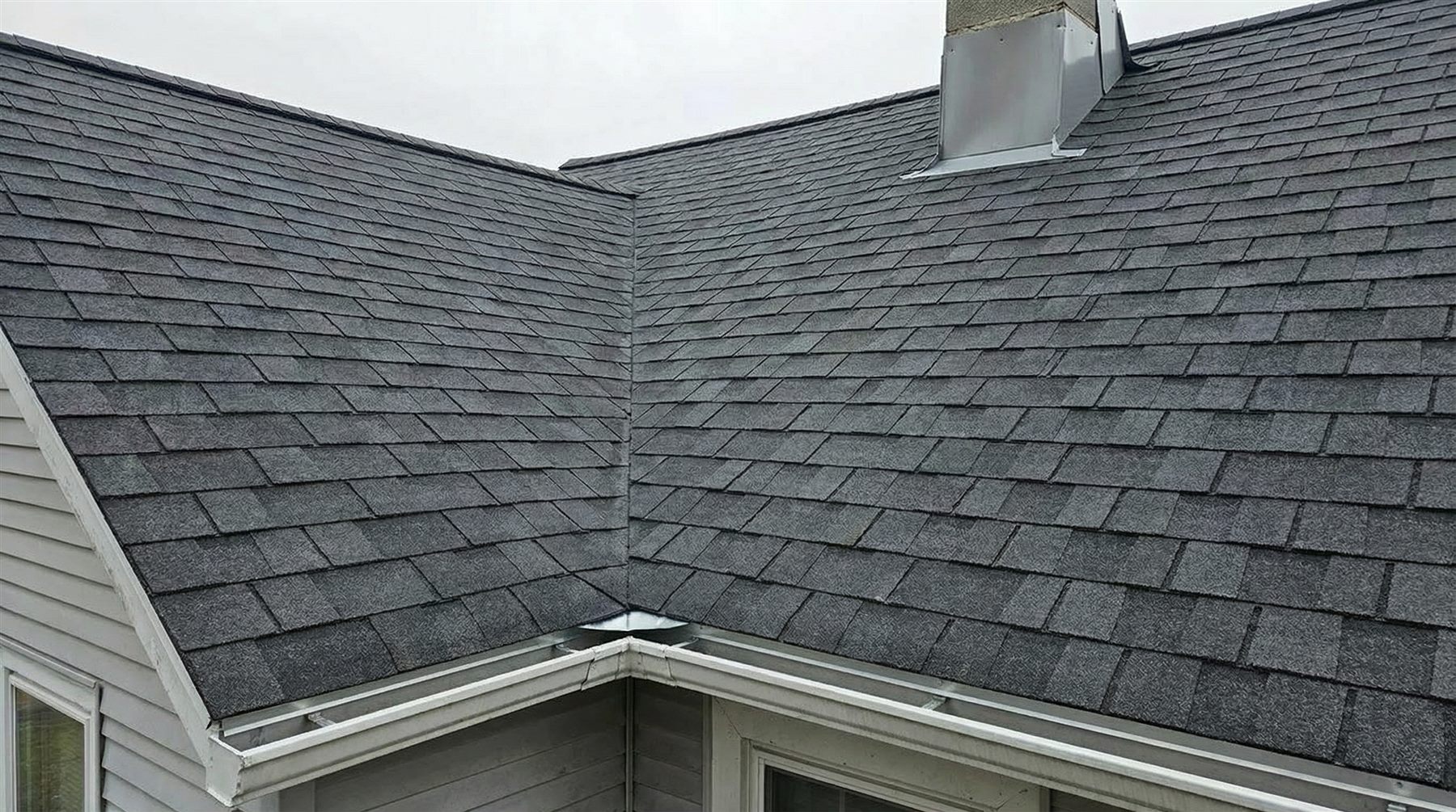 Complete shingle replacement project after photo - North Hills, Raleigh, NC