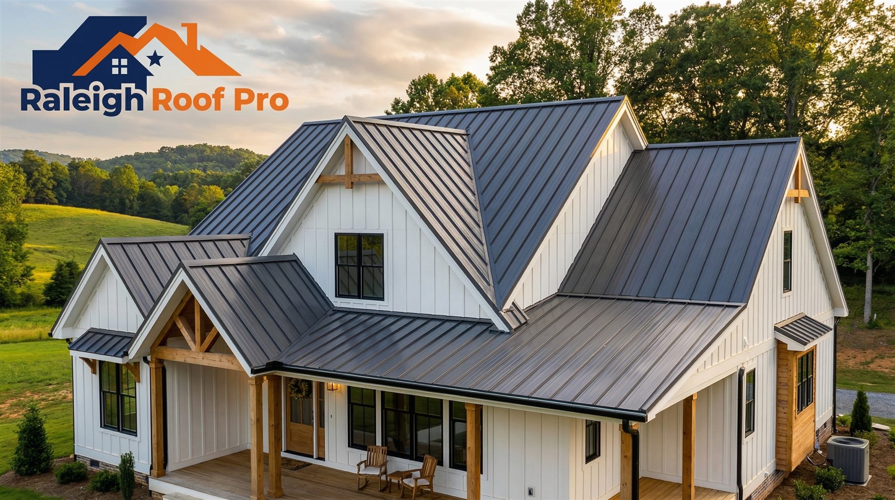 Metal shingle installation with stone-coated steel - Chapel Hill, NC